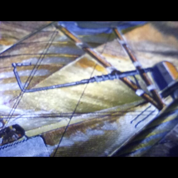 Vintage Dogfight British and German Aircraft WWI on Cypress Wood Wall Art Decor - Picture 4 of 7